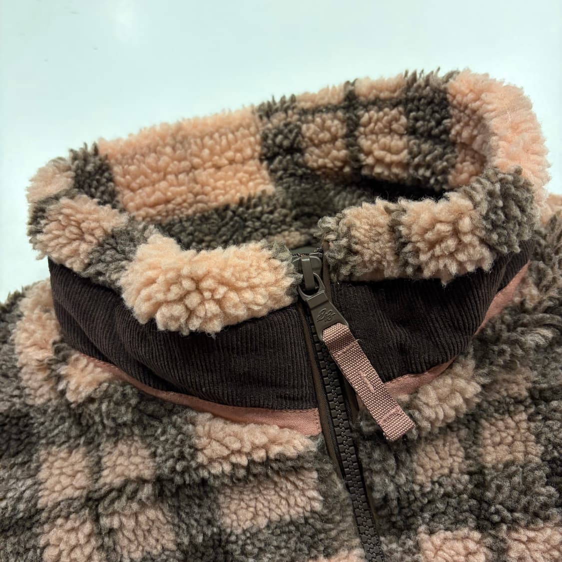 [M] 에디바우어 핑크 체크 플리스 자켓 B561 상품이미지5