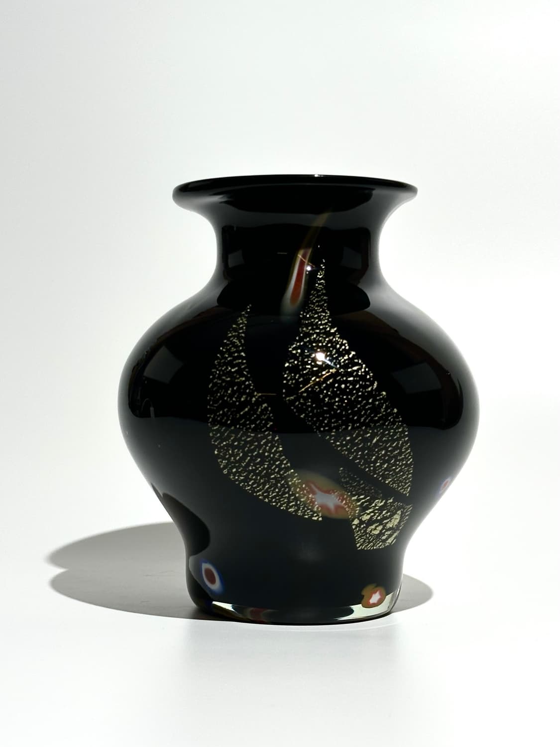 일본 빈티지 카메이 아트글라스 금박 화병 상품이미지1