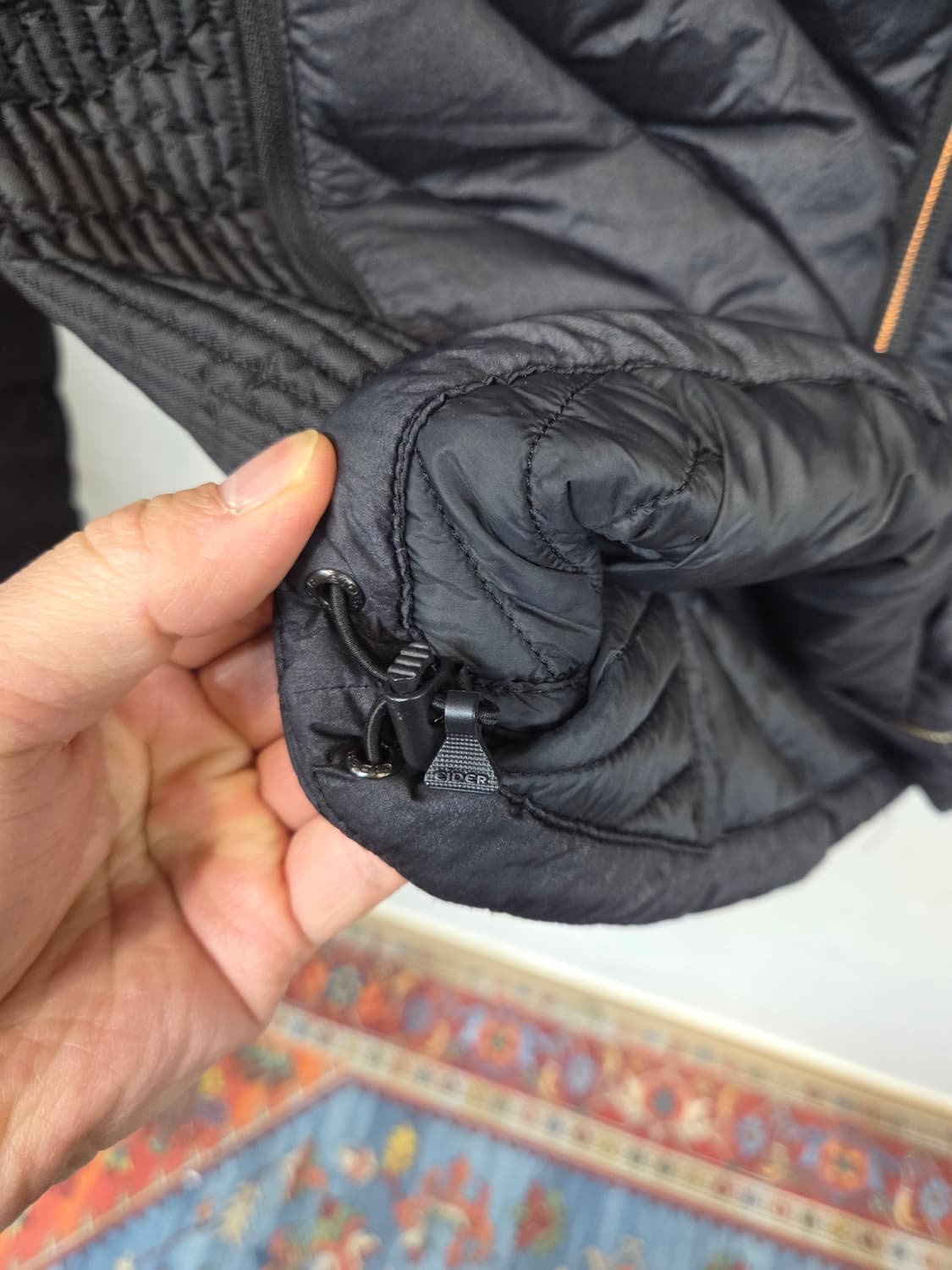 아이더 여성 글리도 경량패딩 후드 다운자켓 L 상품이미지7