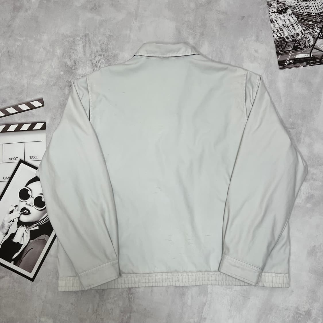 90S 폴로 랄프로렌 화이트 로고 폴리쉘 자켓 상품이미지7