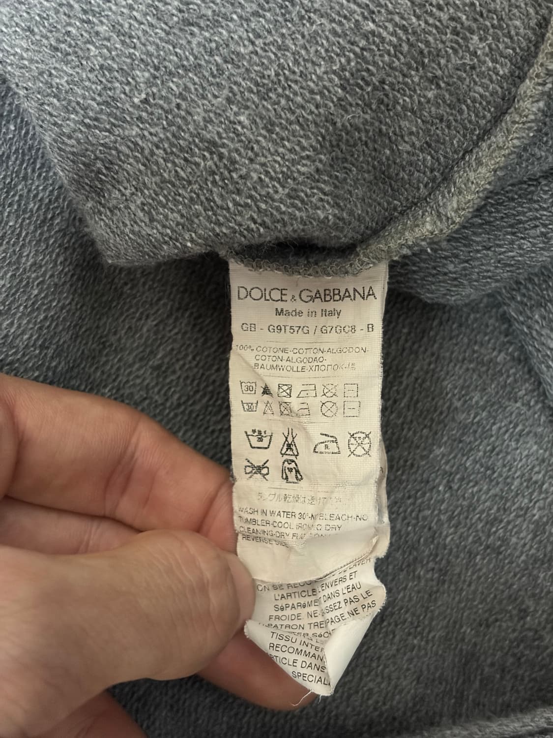 돌체앤가바나 메탈 로고 플레이트 스웨트셔츠 상품이미지7