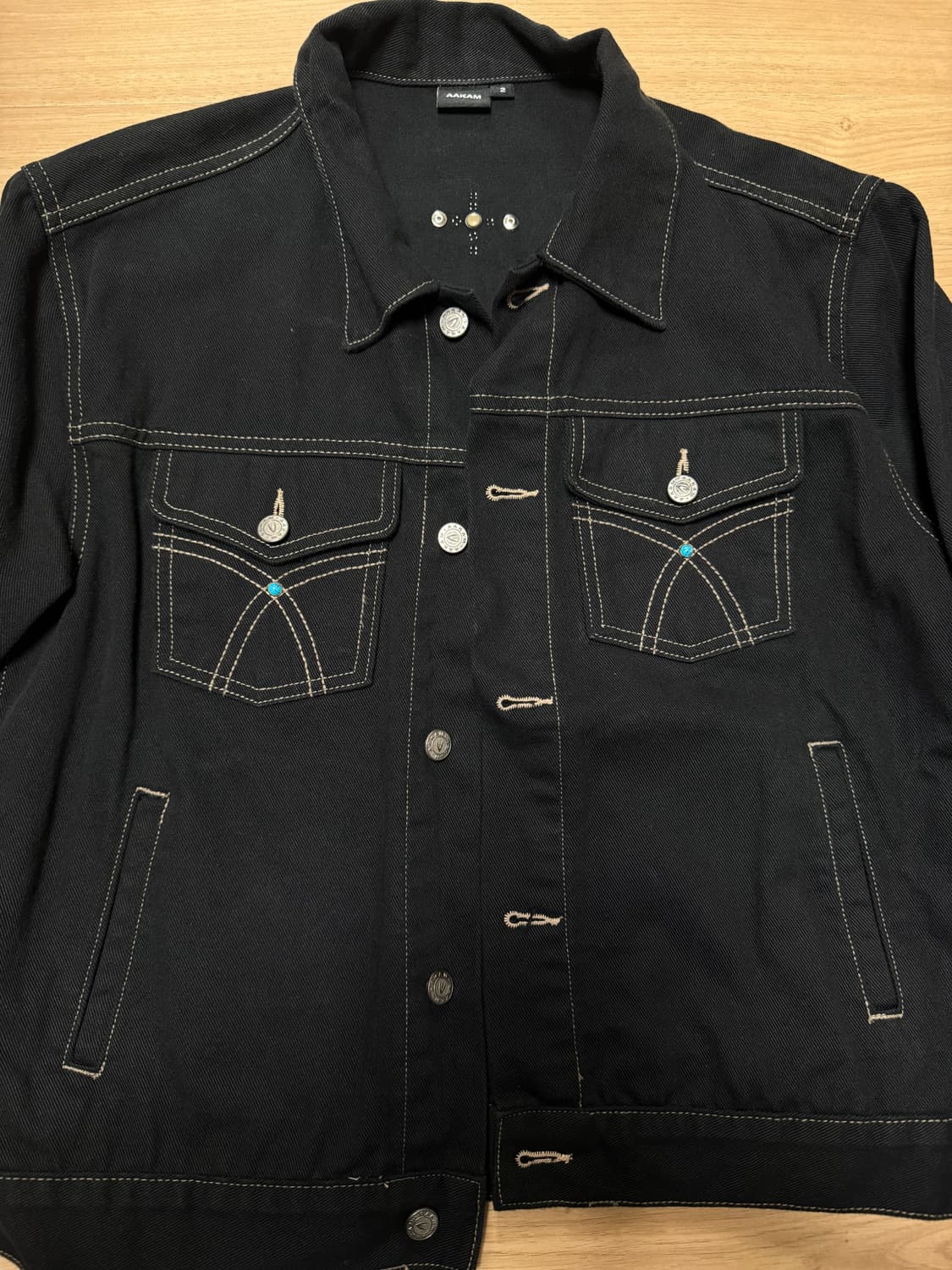 아캄 aakam 웨스턴 스터디드 코튼 자켓 2사이즈 상품이미지2