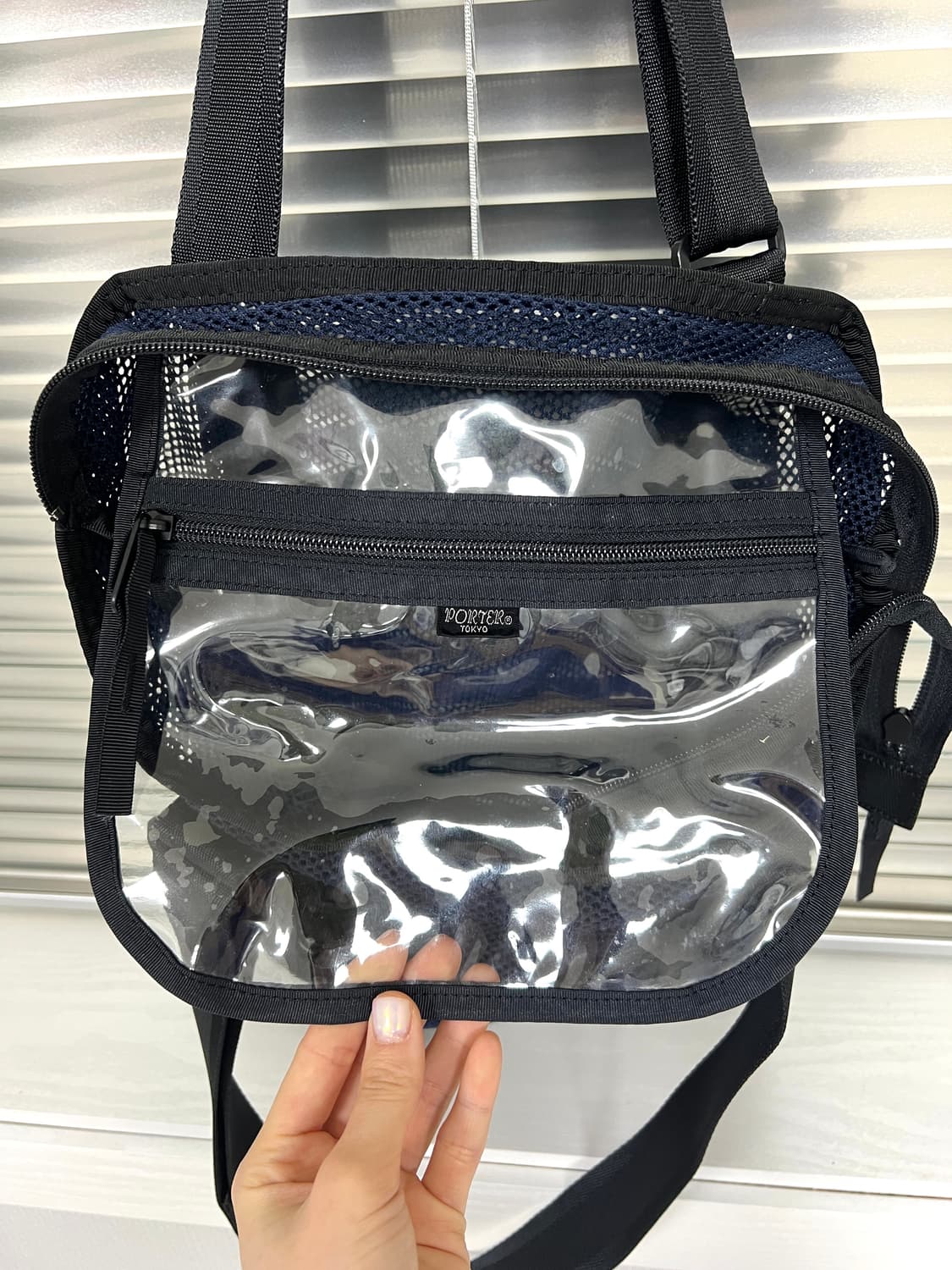 PORTER-MESH SHOULDER TOTE BAG (Navy) 상품이미지10