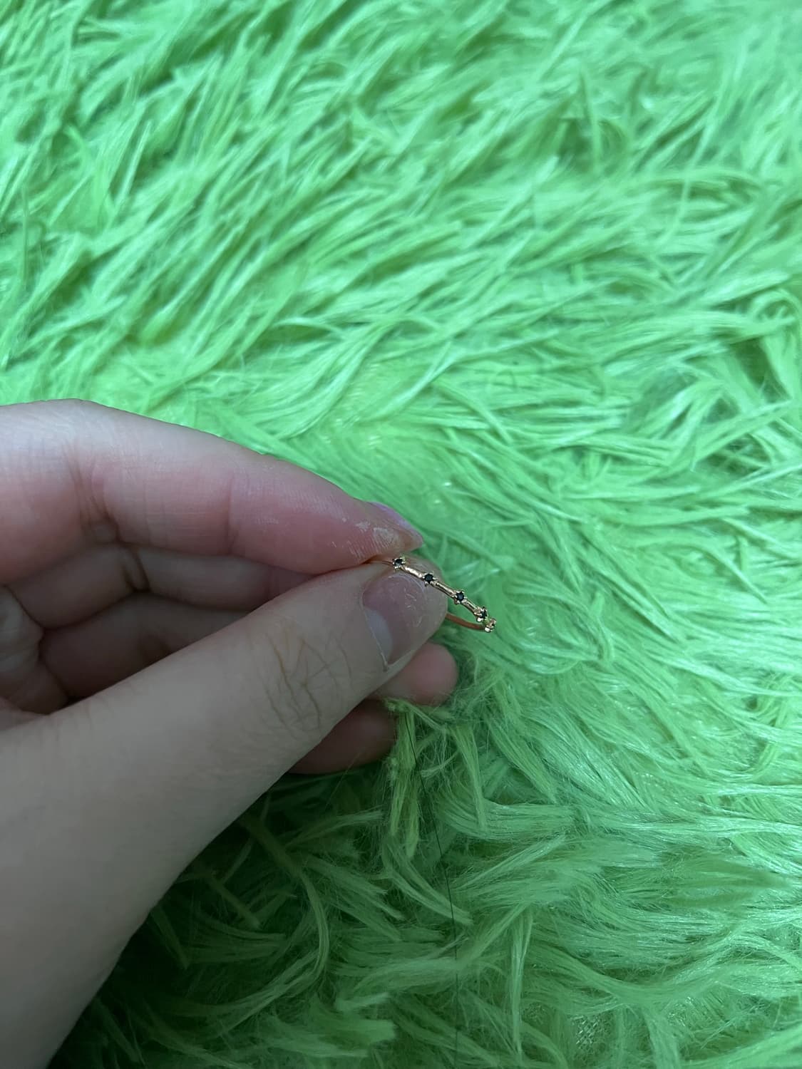 블랙 큐빅 반지 13호 상품이미지1