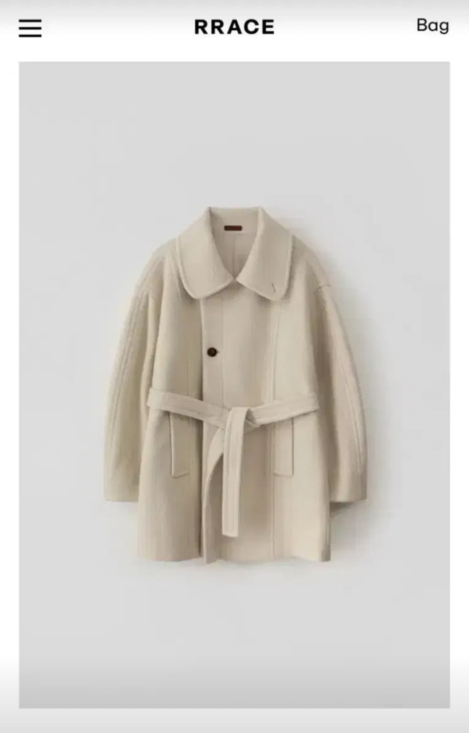 (새상품)레이스 rrace cloud single overfit coat 상품이미지1