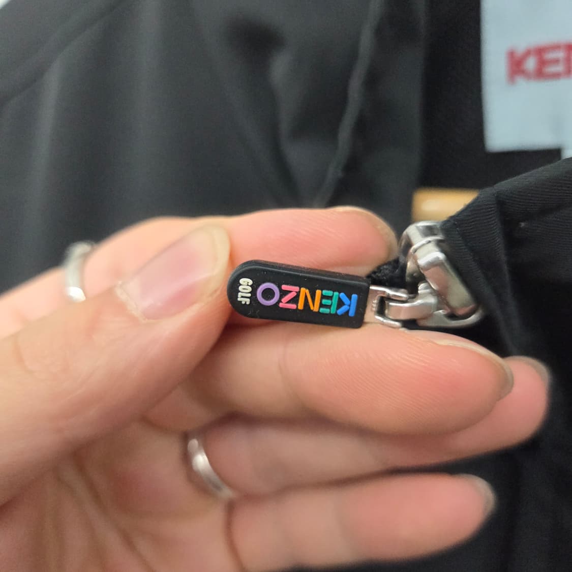 KENZO 골프 블랙 바람막이 자켓 남L 상품이미지5