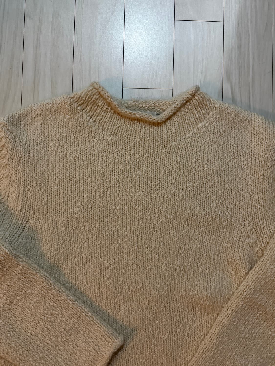 25FW 아모멘토 페이퍼 얀 니트 에크루 L  상품이미지3