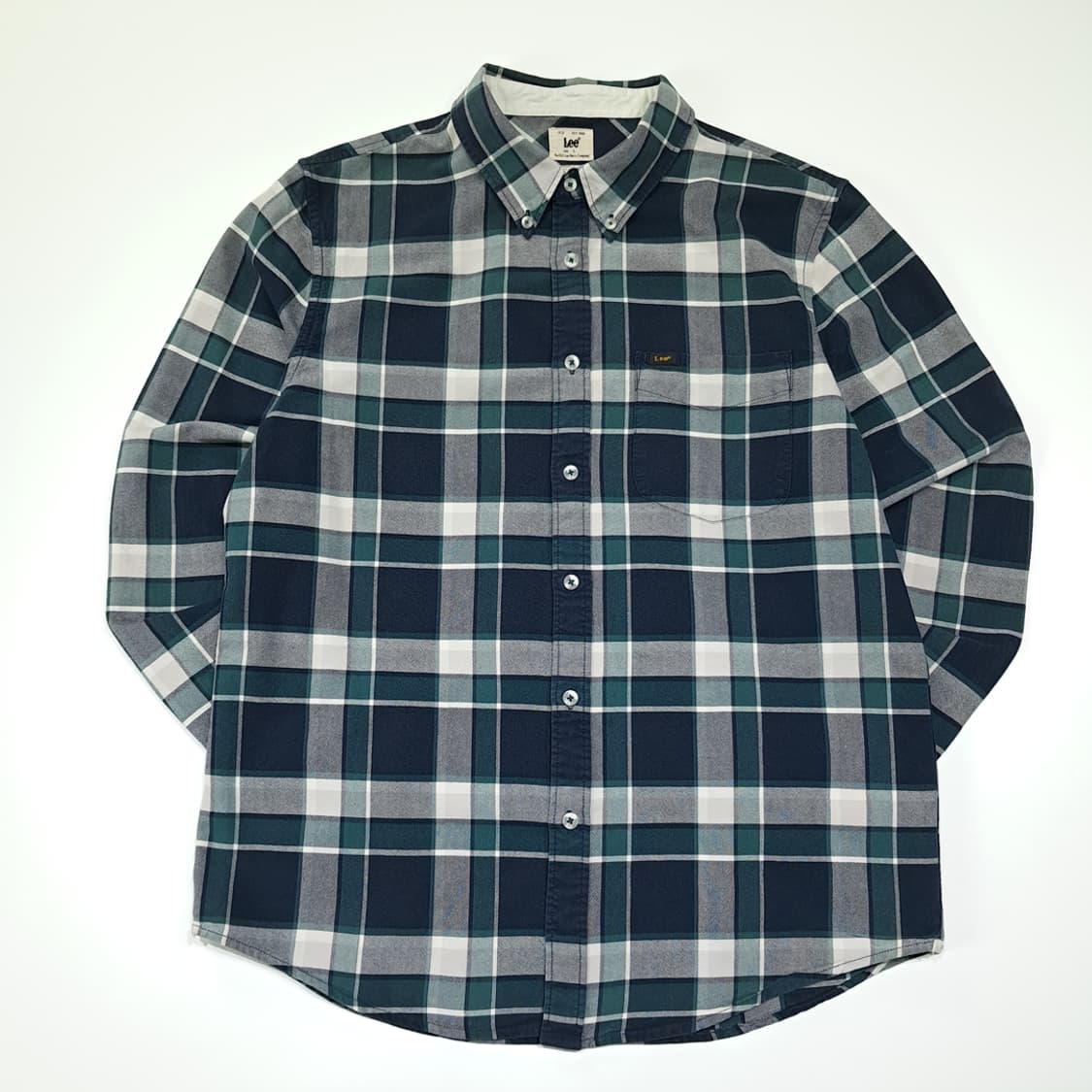 CL376 L 리 KANSAS 1889 체크 버튼다운 셔츠 남방 상품이미지1