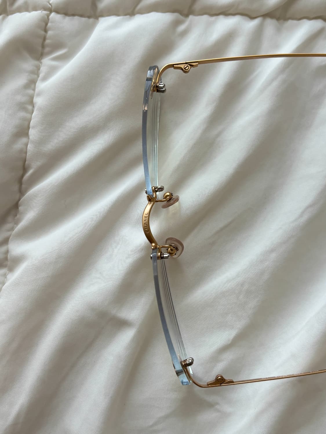 빈티지 샤넬 무테안경 y2k 긱시크 상품이미지4