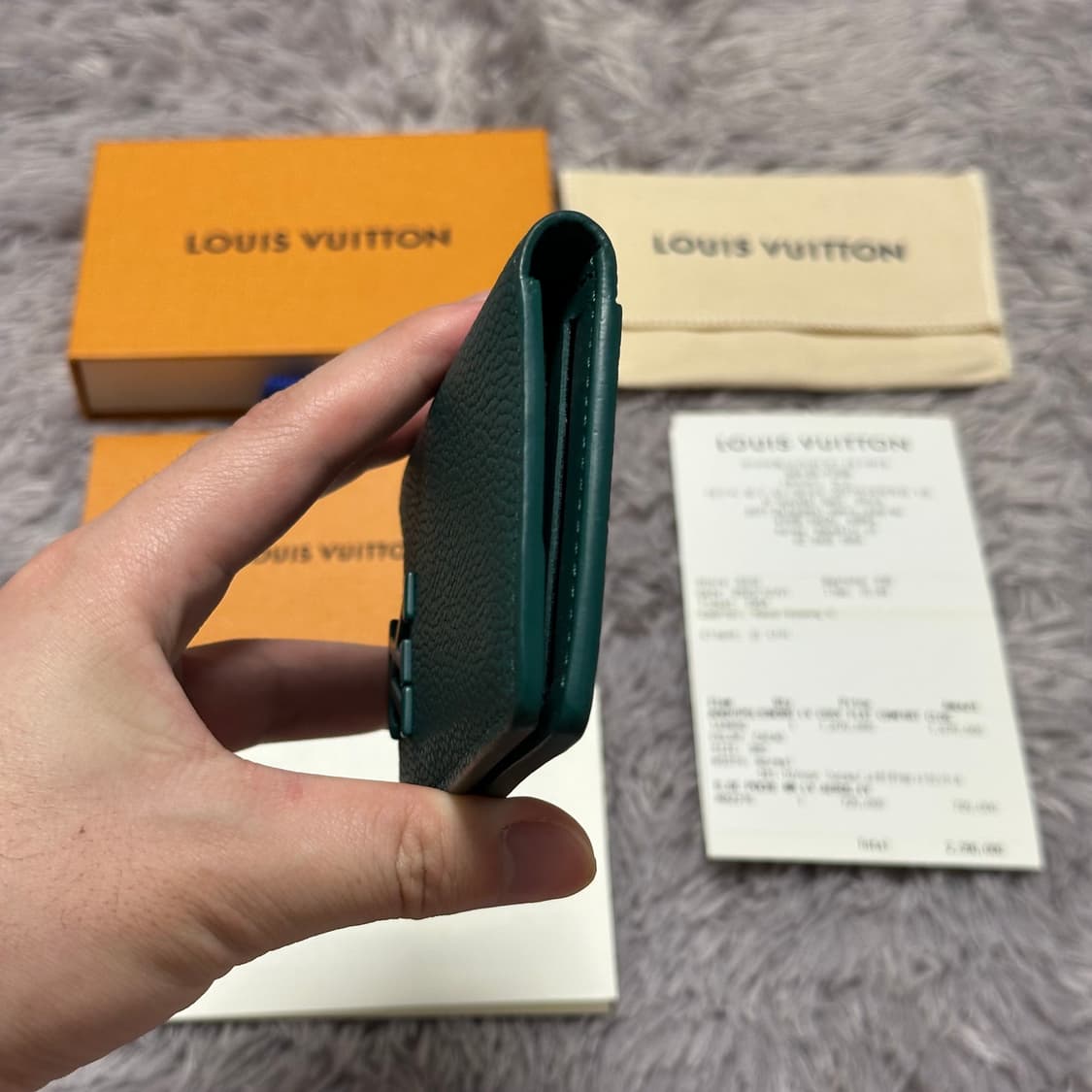 [풀구성] 루이비통 에어로그램 오거나이저 카드지갑 에버그린 상품이미지4