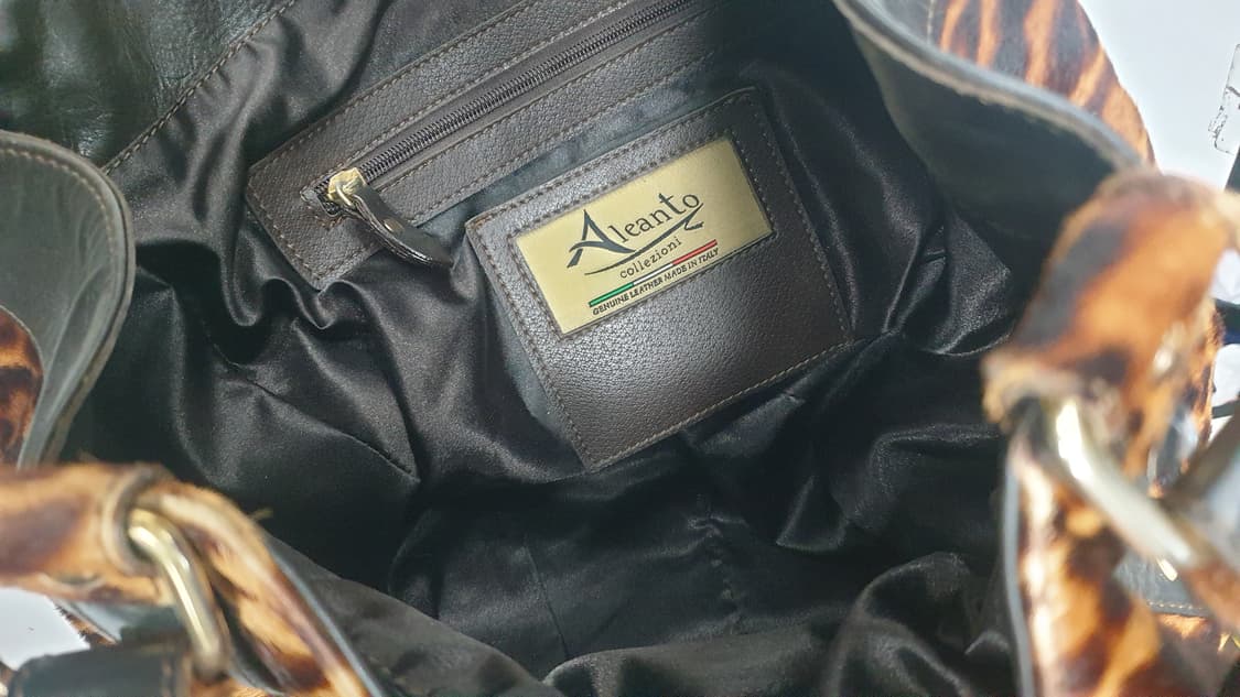 Aleanto 레오파드  송치가죽 숄더백 상품이미지5