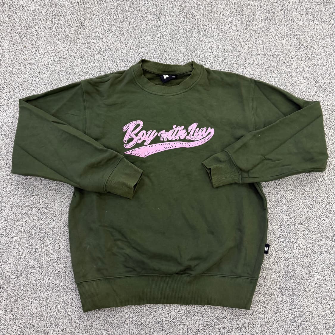 L BTS 오버핏 맨투맨 0128H1 상품이미지1