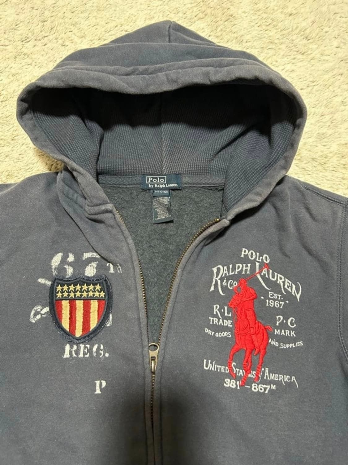 폴로빅포니 성조기 후드집업 상품이미지1