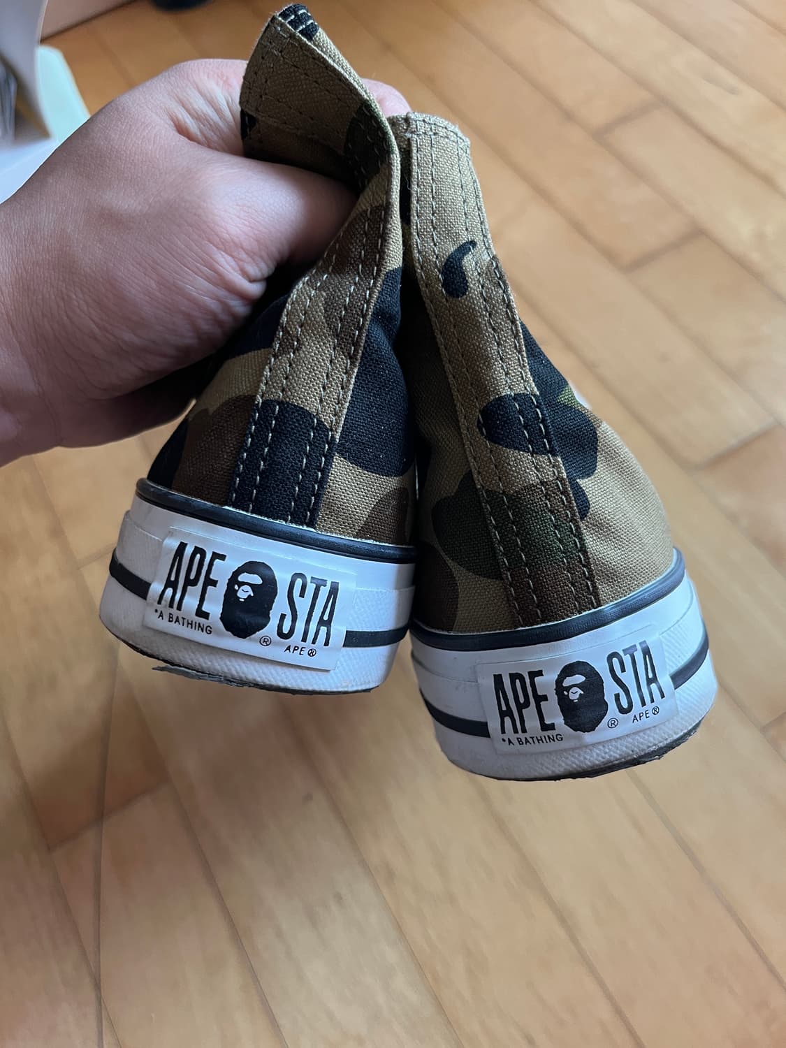 [280] 베이프 스타 샤크 카모 컨버스 하이탑 bape 상품이미지5