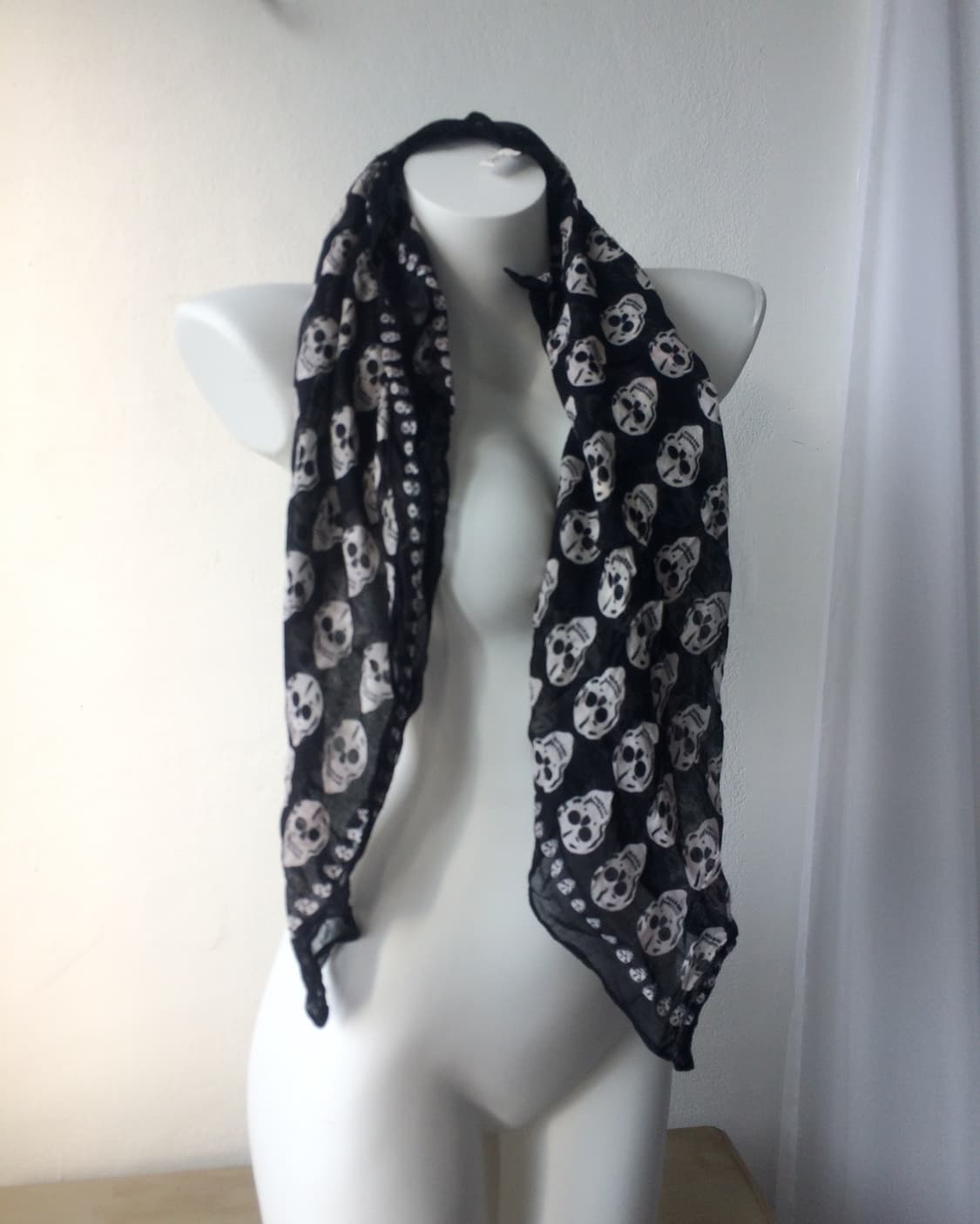 skull pattern scarf 상품이미지3