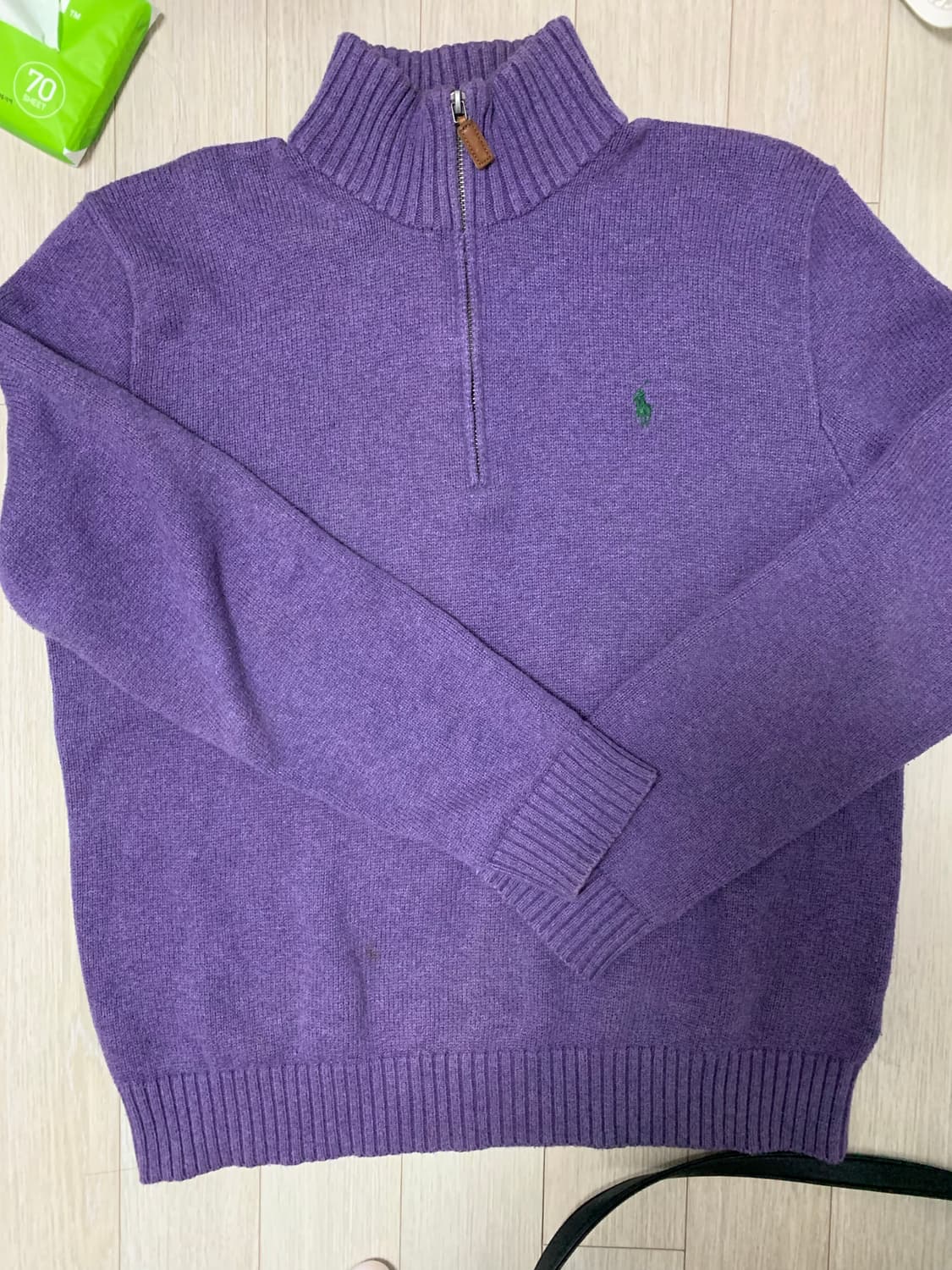 폴로 하프집업 니트 상품이미지2