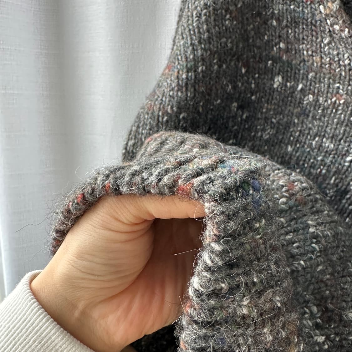 IRO JEANS 이로 진스 17W 울 알파카 실크 브이넥 니트 XS 상품이미지6