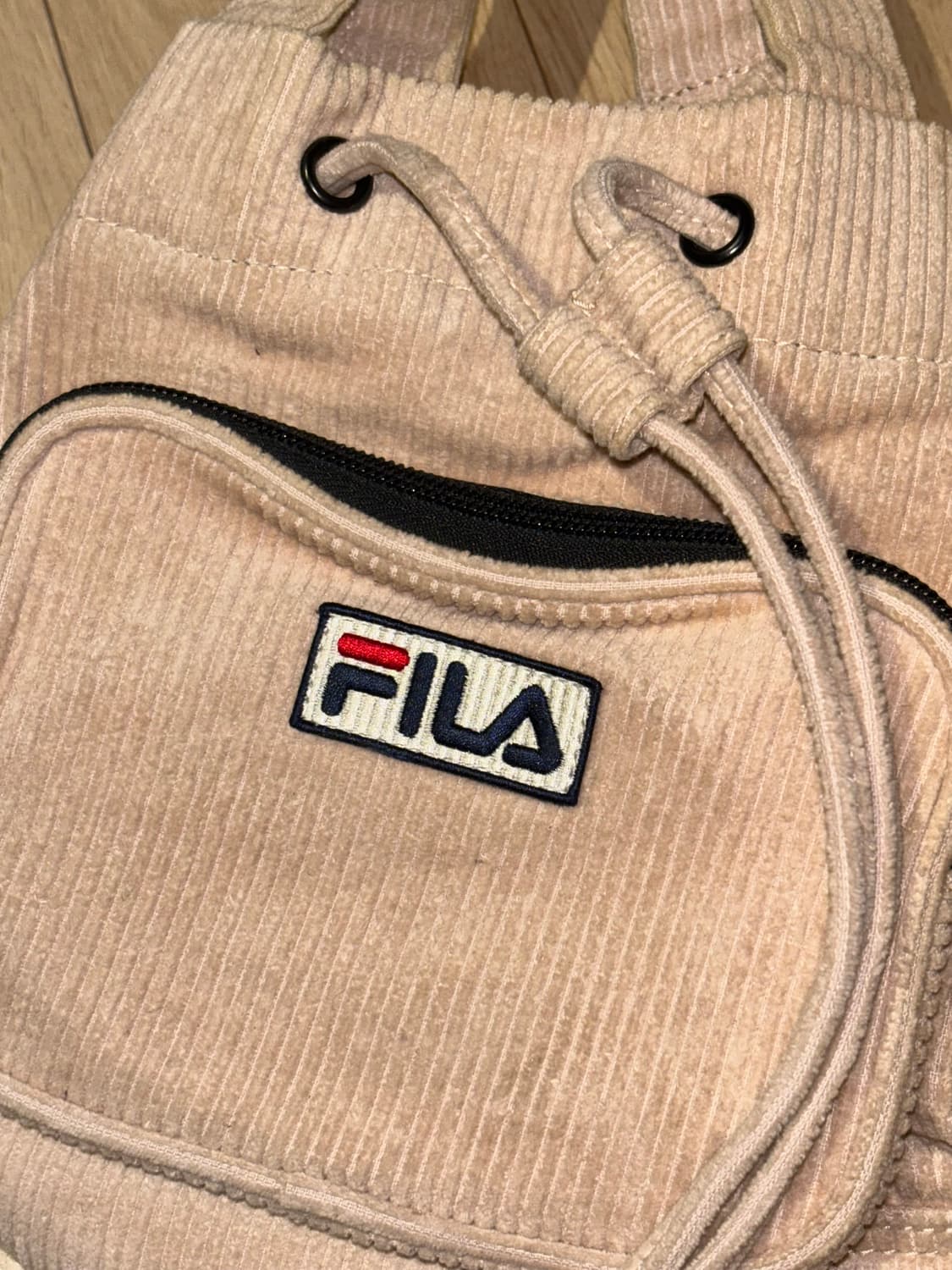 FILA 휠라 코듀로이 버킷백 - 브라운 상품이미지2