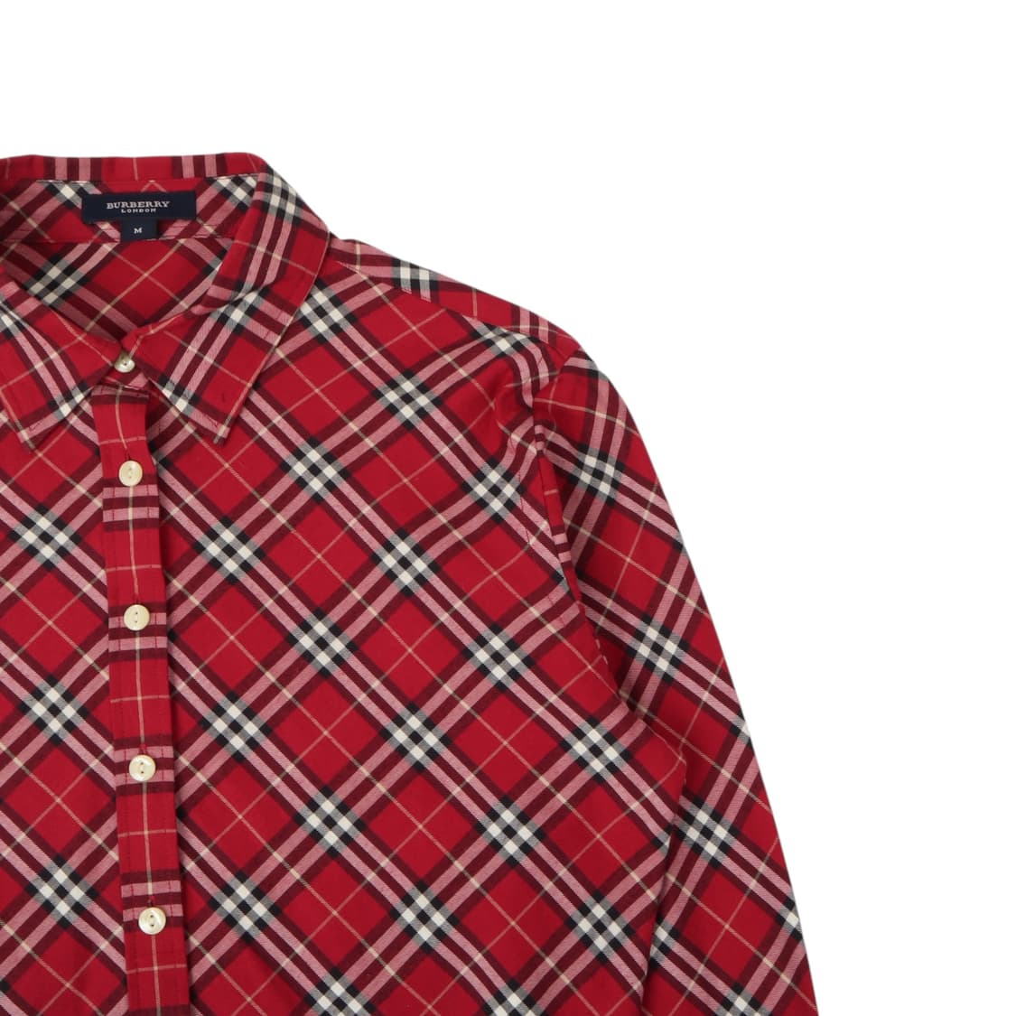 버버리 런던 우먼스 레드 노바체크 셔츠 상품이미지3