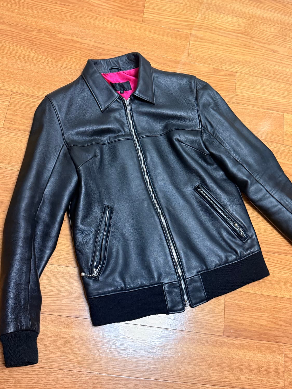 666 여성 싱글 가죽 자켓 M 사이즈 상품이미지2