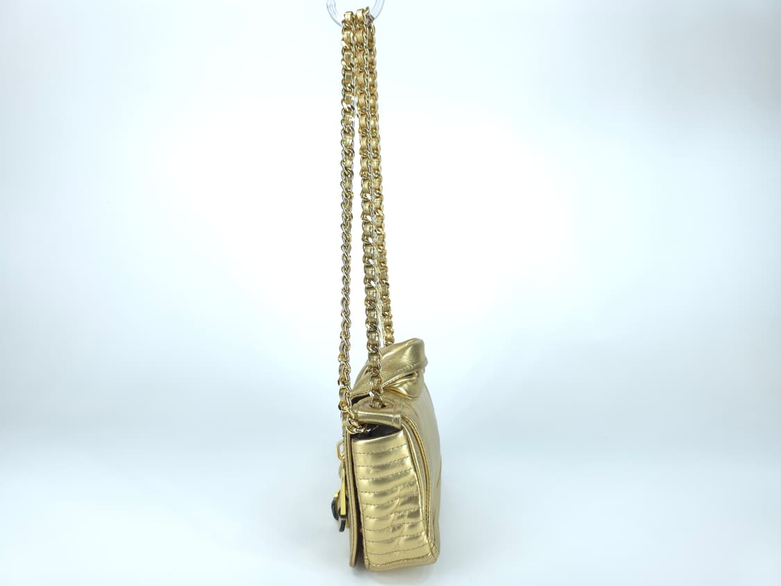 모스키노 바이커 레더 체인 숄더백 골드
 상품이미지5