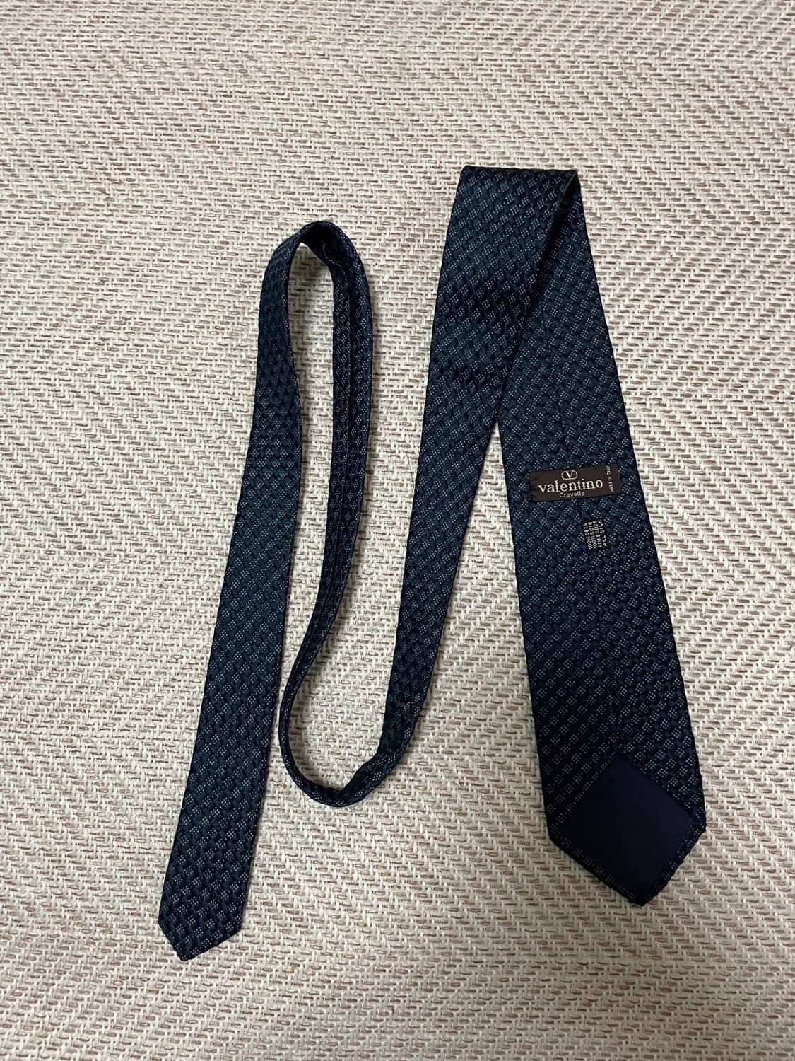 발렌티노 크라바테 체크 실크 넥타이 상품이미지4