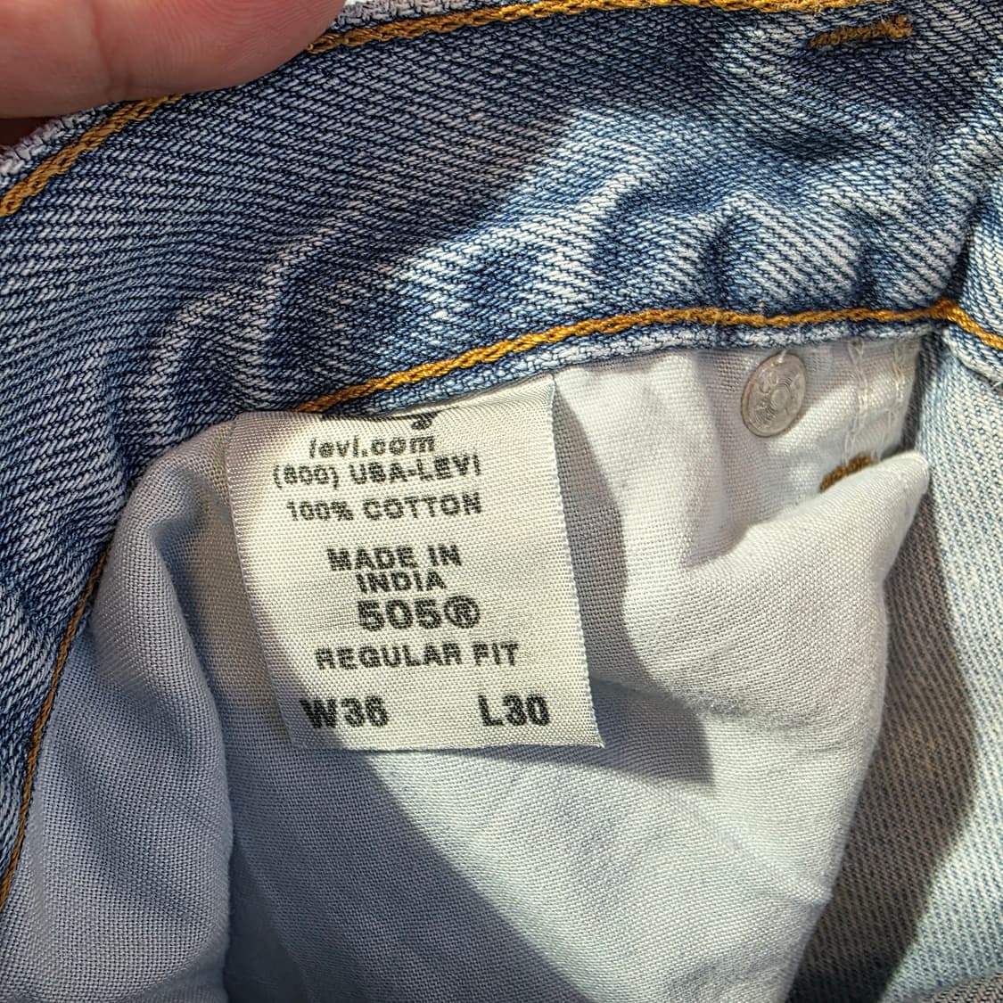 [W36L30]00s 리바이스 505 레귤러핏 데님팬츠 상품이미지4