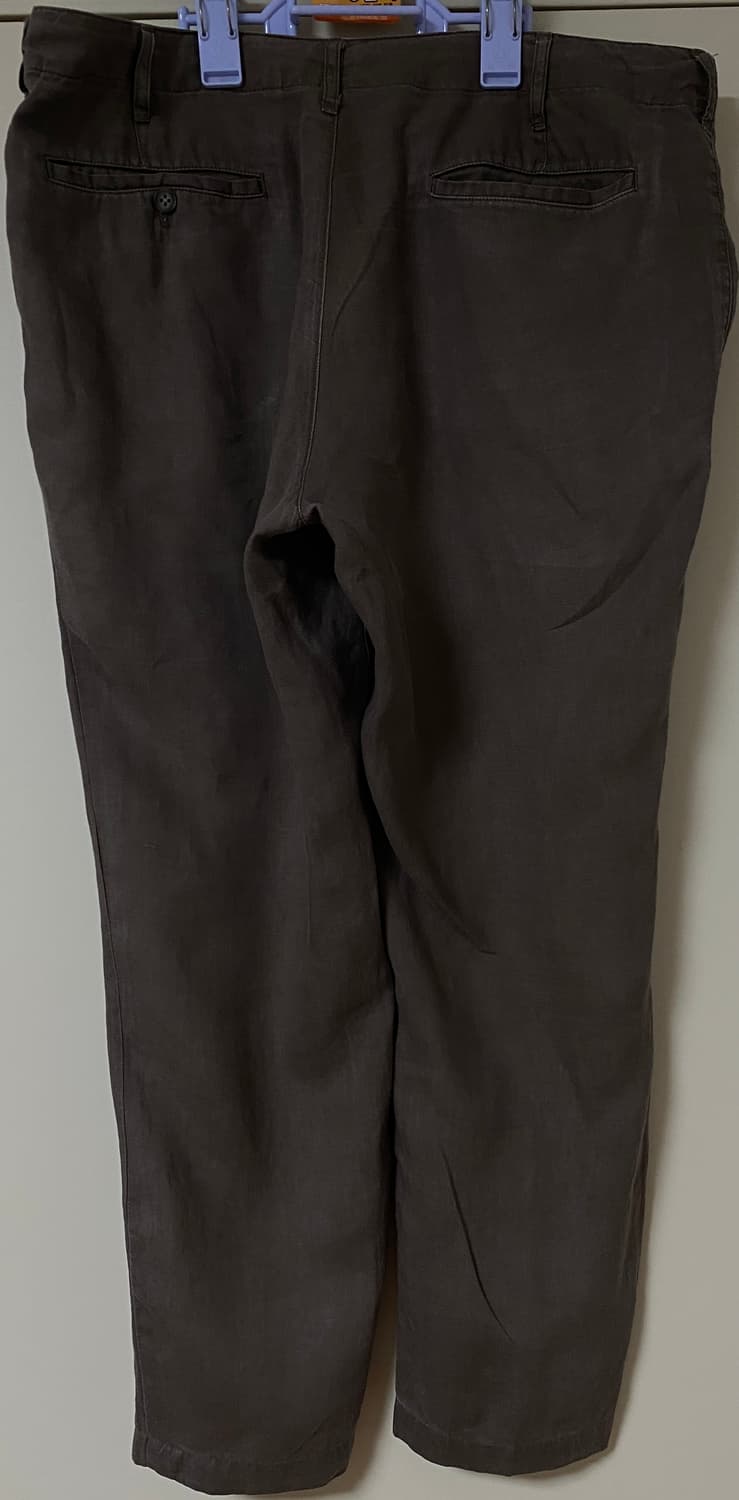 (XL)무인양품 무지 린넨 팬츠 카키 - 15,000 상품이미지2