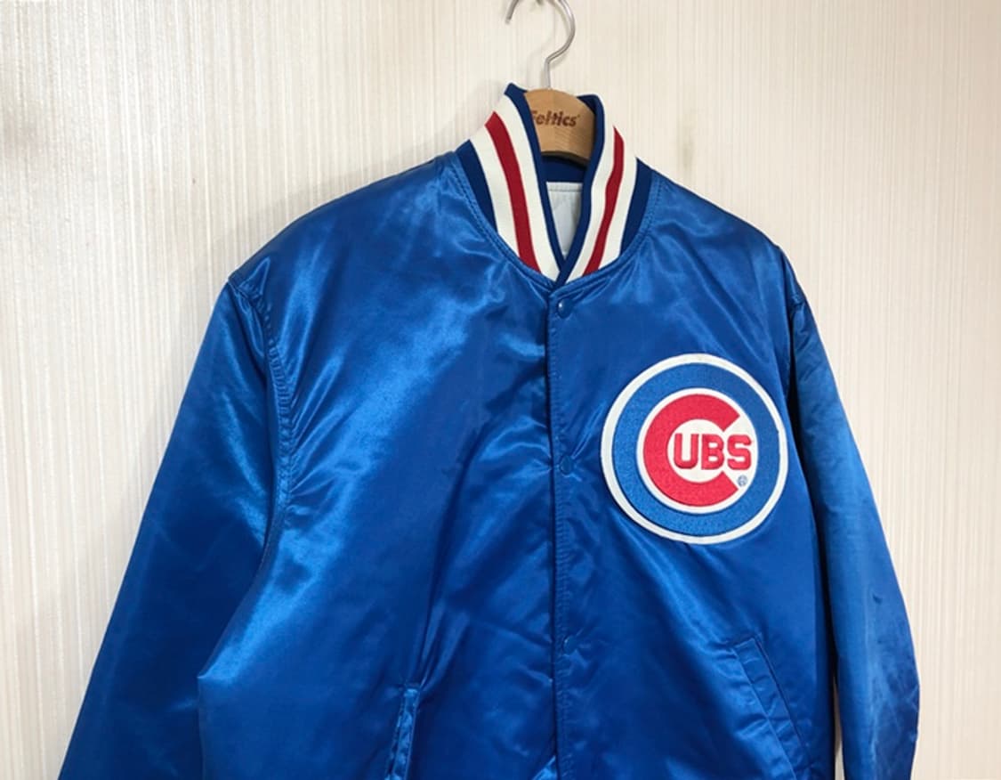 MLB 스타터 90's 시카고컵스 올드 어센틱 새틴자켓 L 상품이미지6
