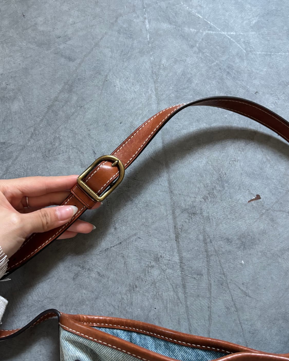 Polo 폴로 랄프로렌 데님 미디어 벨포트 버킷 백 상품이미지6