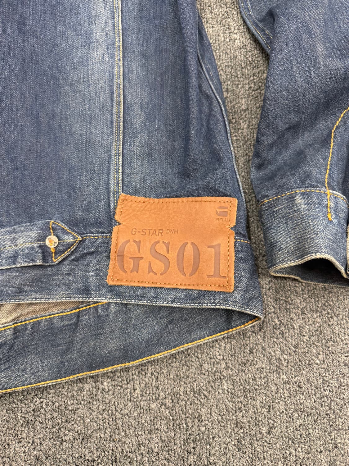 L) 지스타 로우 GS01 빈티지 데님 자켓 상품이미지4
