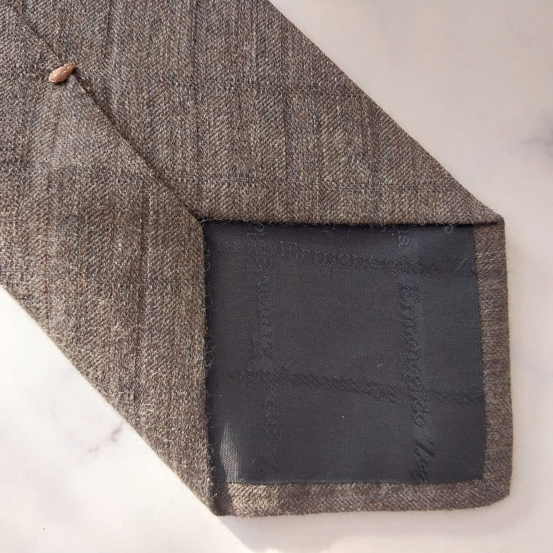 제냐 울 실크 브라운 솔리드 넥타이 8.7cm A+등급 K1816
 상품이미지8