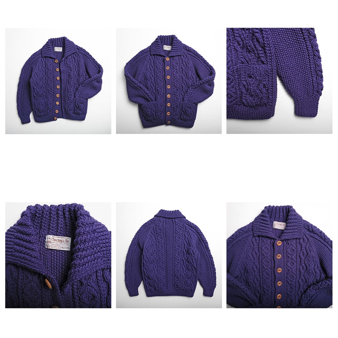 인버알란 럼버 카디건-퍼플 사이즈 추천 44-55 상품이미지2