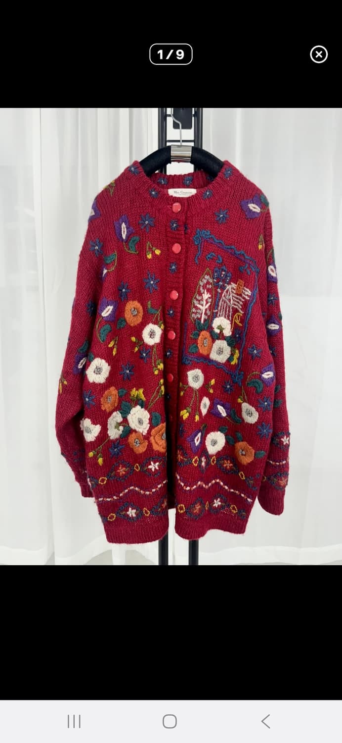 입체 꽃 니트스웨터 상품이미지1