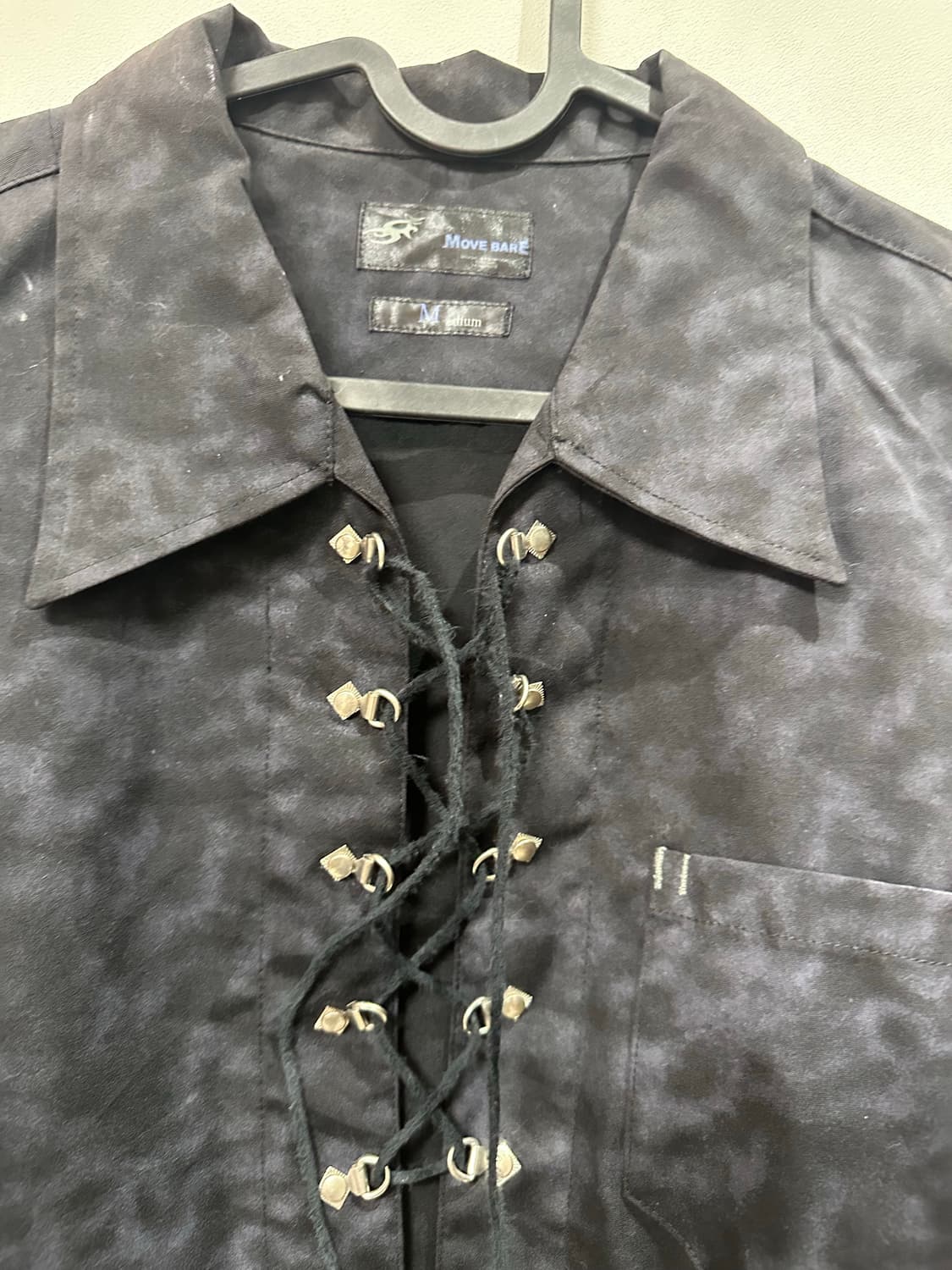 빈티지 레오파드 아일렛 셔츠 상품이미지3