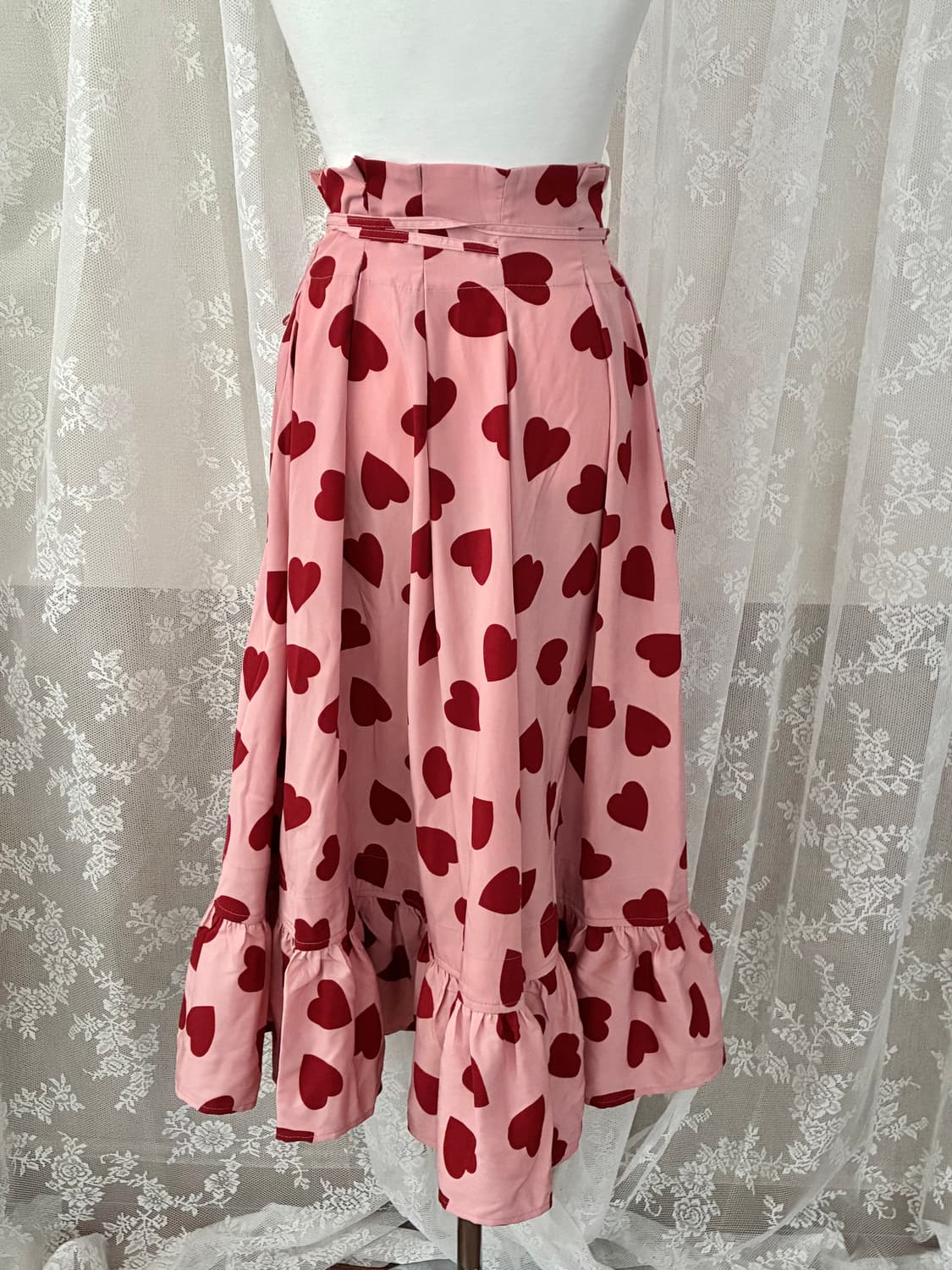 F) LMML 스튜디오 러버스 프릴 랩스커트 핑크 상품이미지3