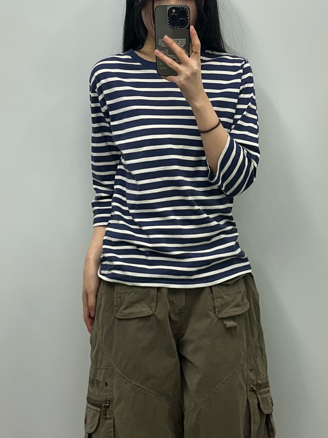 세인트제임스 스트라이프 단가라 7부 롱슬리브 상품이미지1