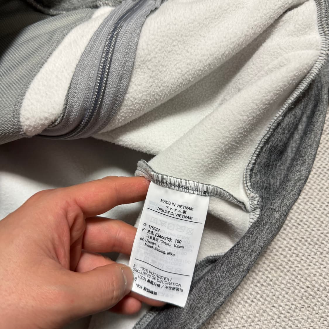 나이키 드라이핏 기모 후드집업 상품이미지3