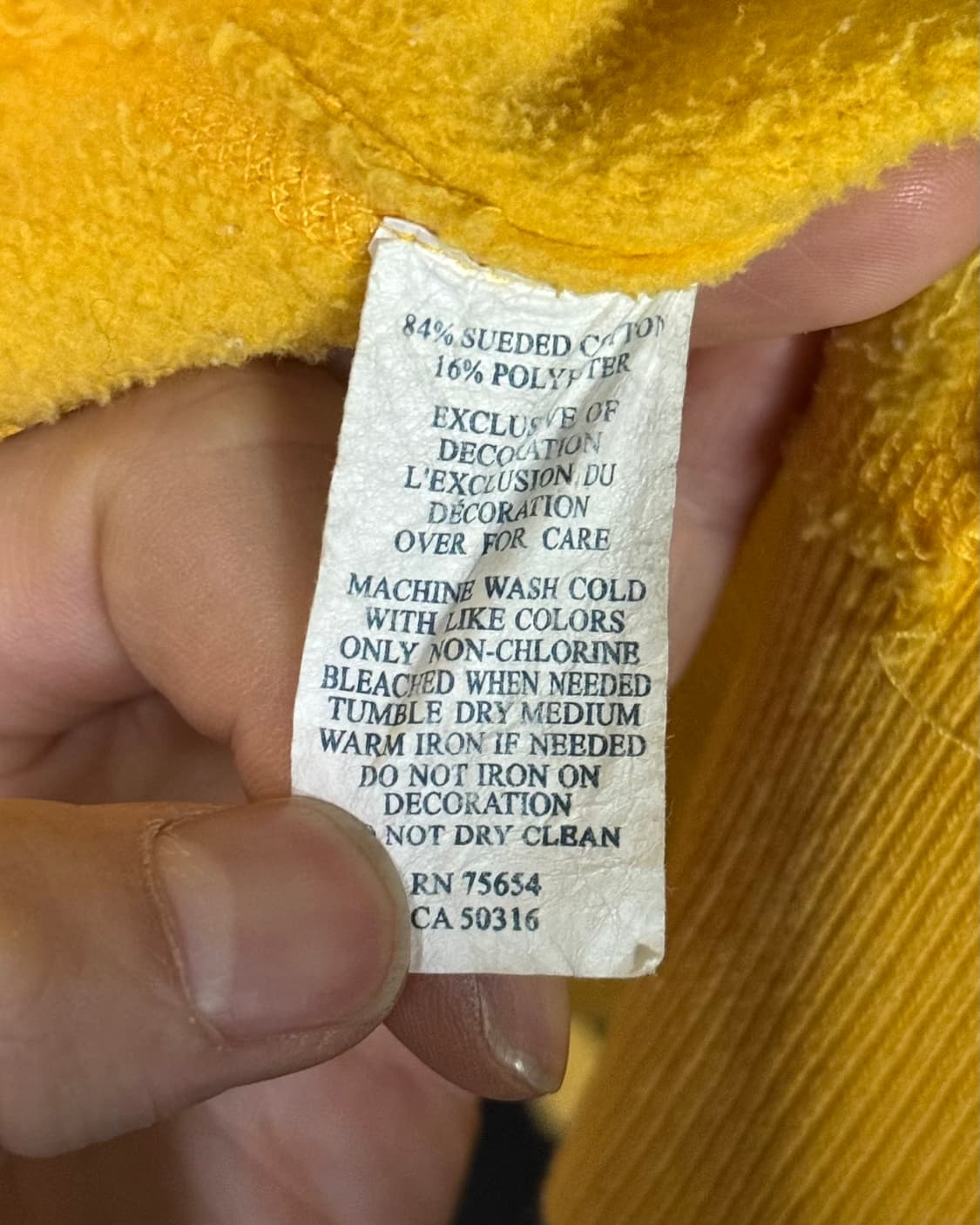 아베크롬비 옐로우 노랑색 스웻 후드 집업 빈티지 y2k 양홍원 M 95 상품이미지6