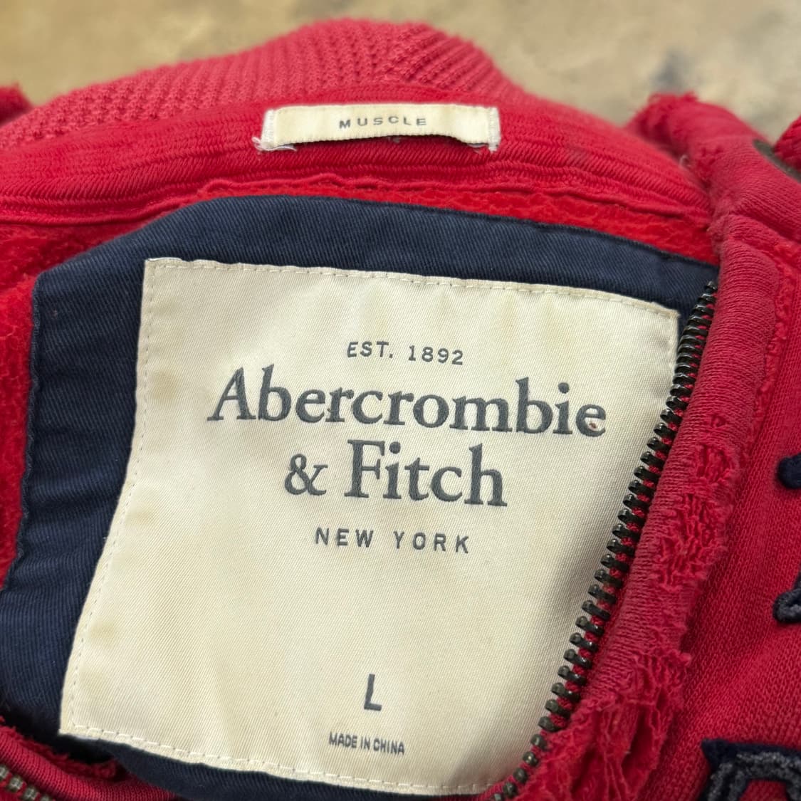 아베크롬비 레드 후드집업 상품이미지6