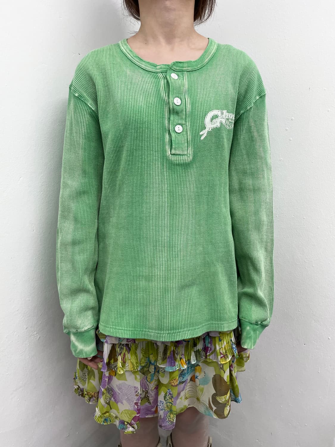 그린 워싱 와플 레터링 슬리브 상품이미지2