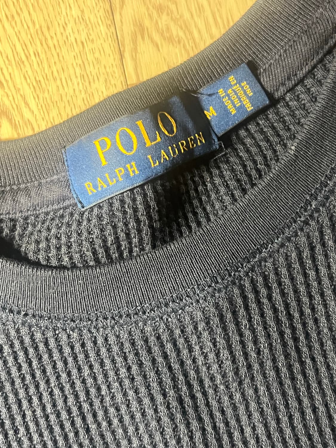 폴로 랄프로렌 네이비 와플 롱슬리브 / 정품 상품이미지2