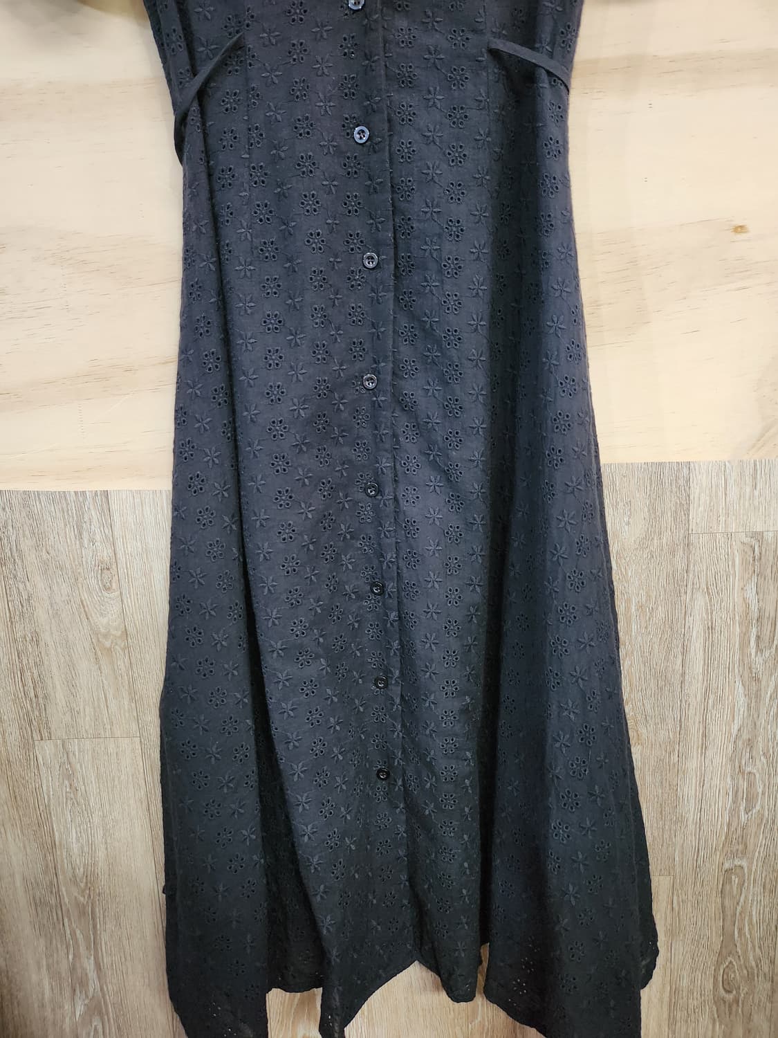 537) 레이스 카라 펀칭 롱 원피스 상품이미지3