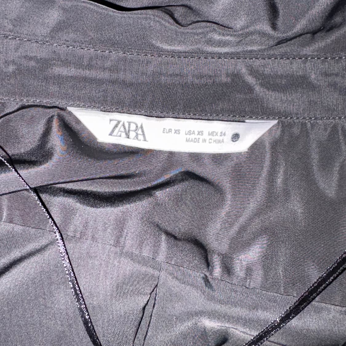 자라 나일론 블랙 크롬 셔츠 상품이미지2