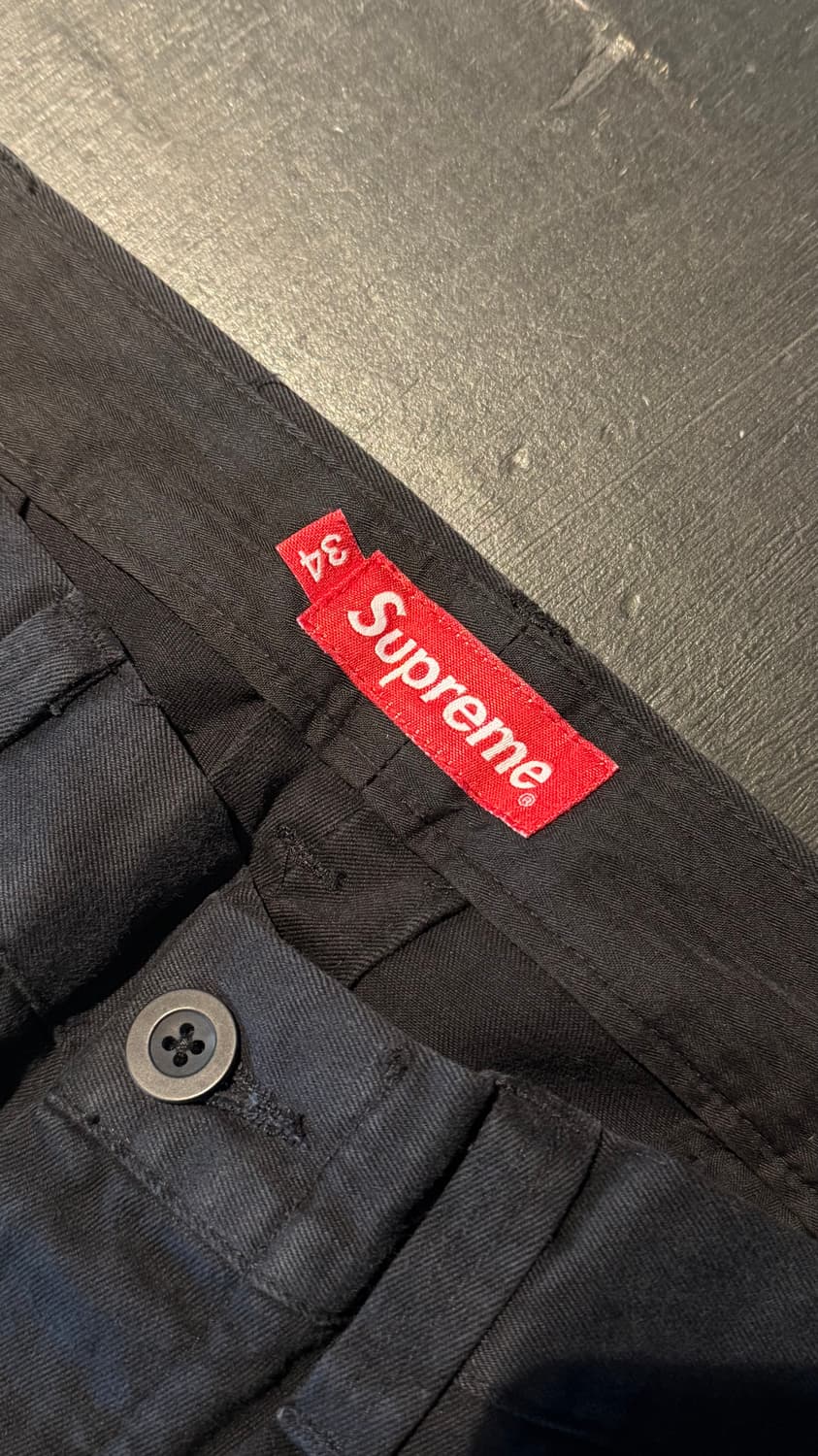 슈프림 디스트럭션 치노 블랙 34사이즈 상품이미지3
