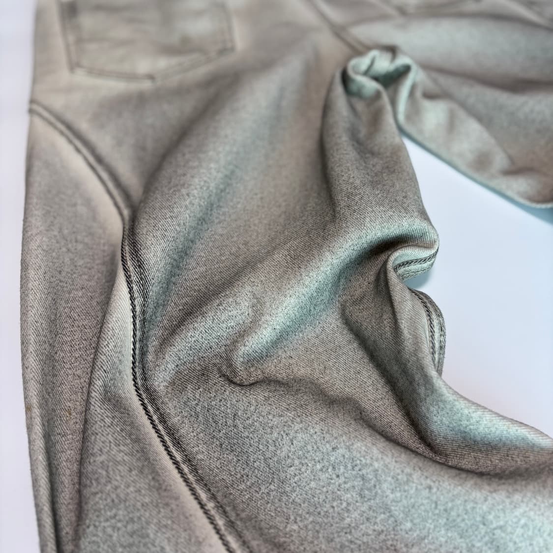 애드오프(ADDOFF) 더티 워싱 커브드 패널 와이드 데님 상품이미지7