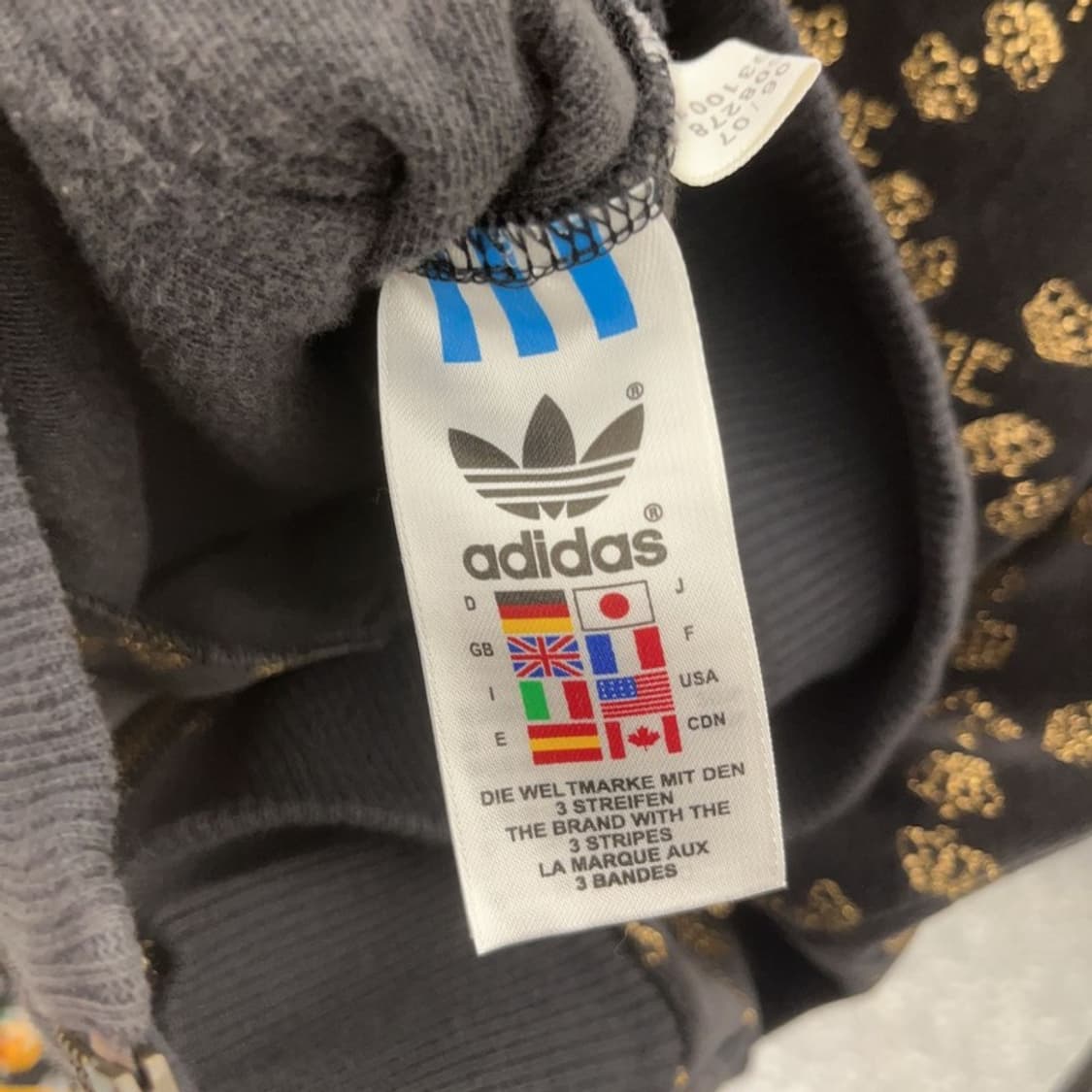 아디다스X미시엘리엇 희귀 올드스쿨 빈티지 벨벳 집업 85 C06554 상품이미지6