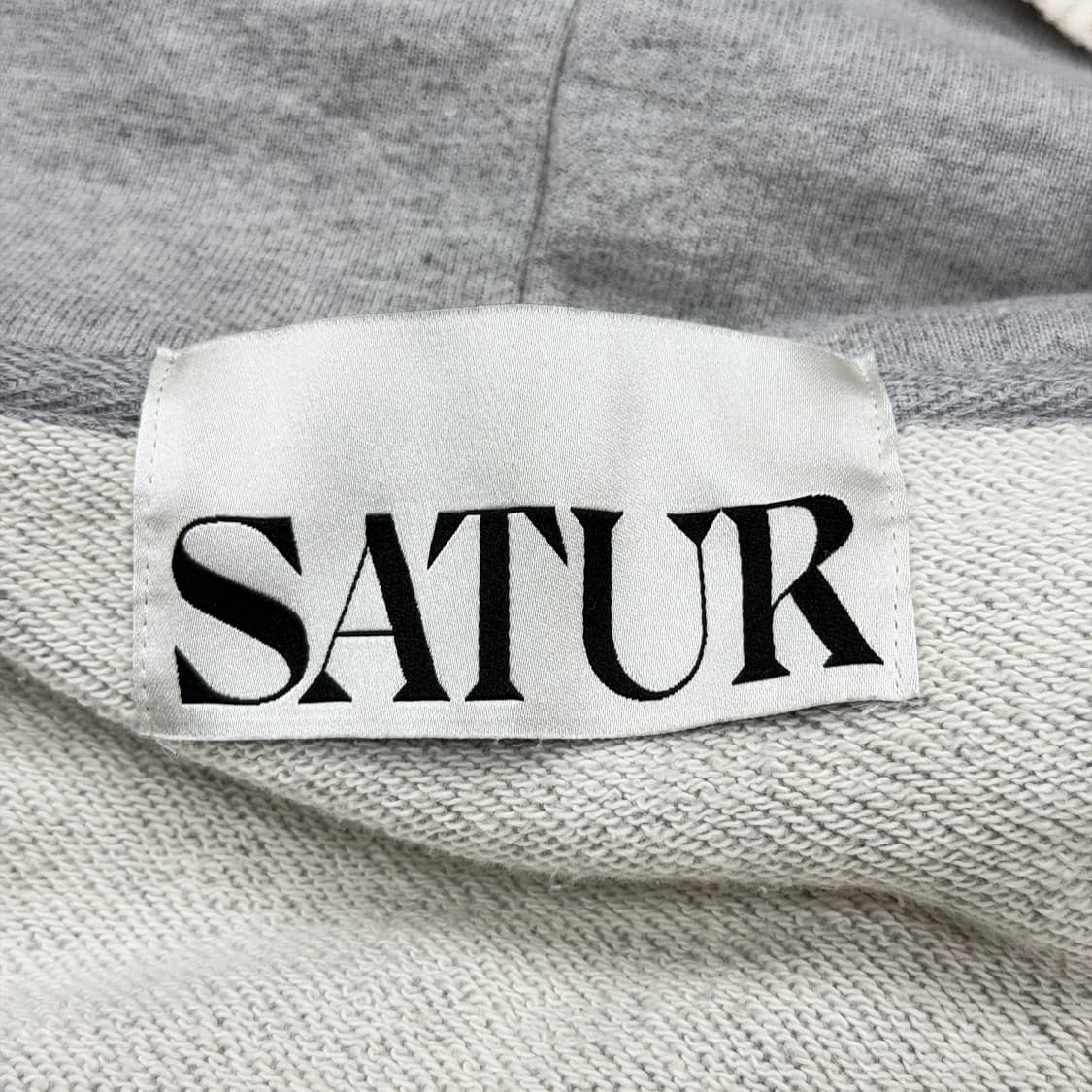 세터 리벳 아플리케 포켓 로고 스웻 후드티 그레이 M 상품이미지4