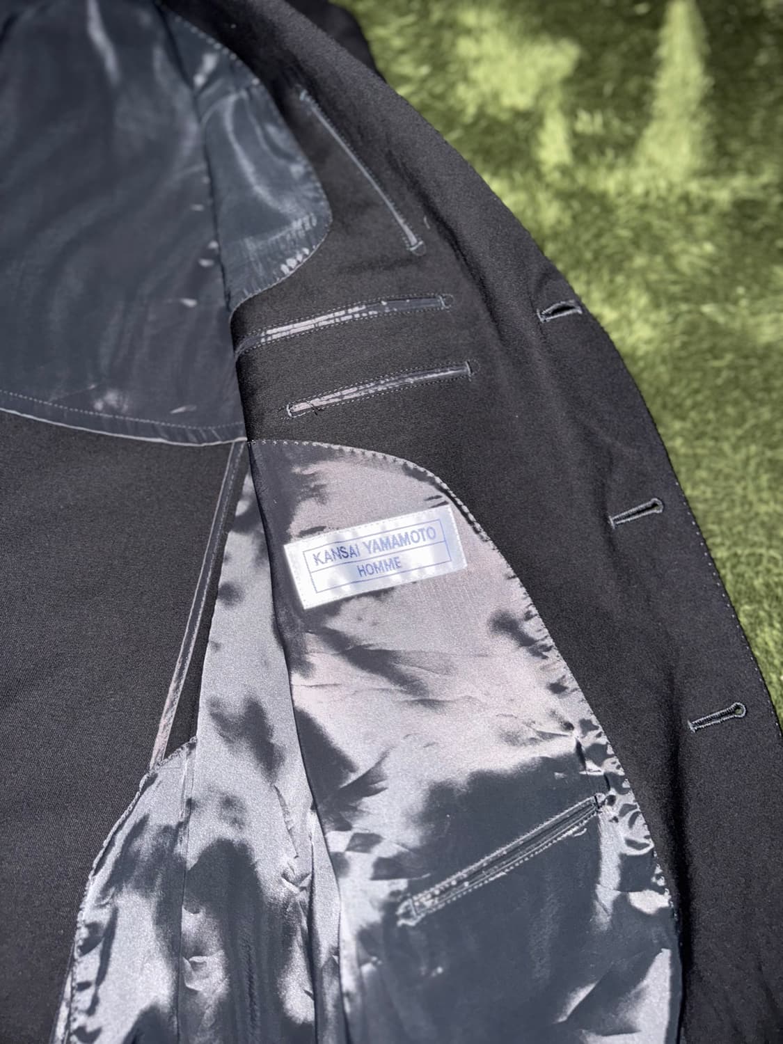 칸사이 야마모토 옴므 클래식 핏 블레이저 자켓 블랙 상품이미지6