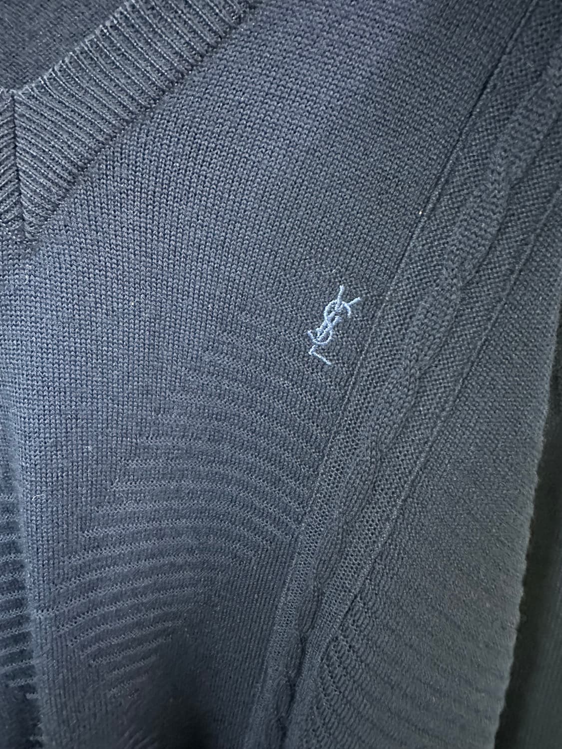 Ysl 입생로랑 올드스쿨 네이비 니트 95 상품이미지3